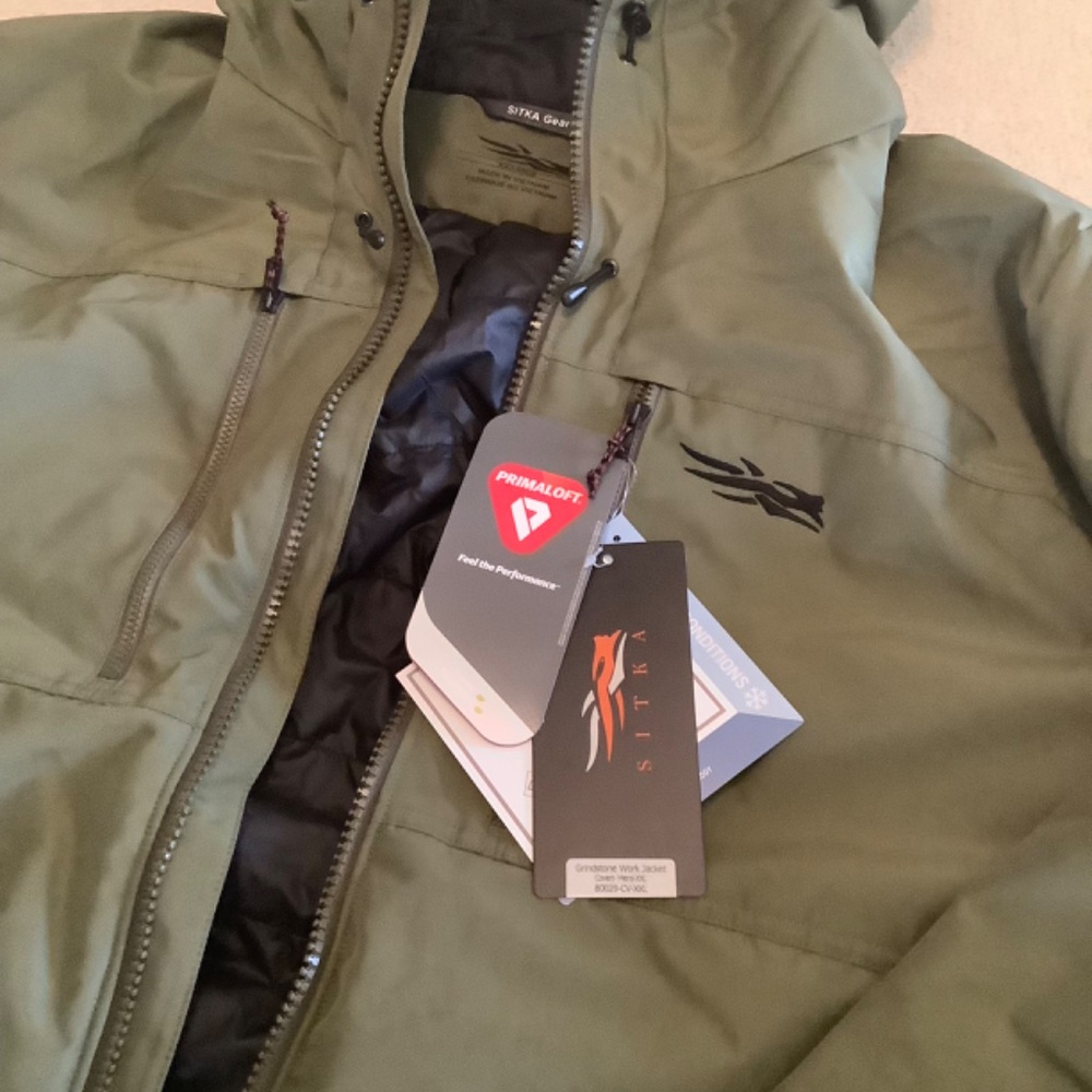 NWT Sitka Gear Grindstone Work Jacket Covert Green XXL DISCONTINUED COLOR - Picture 2 of 7